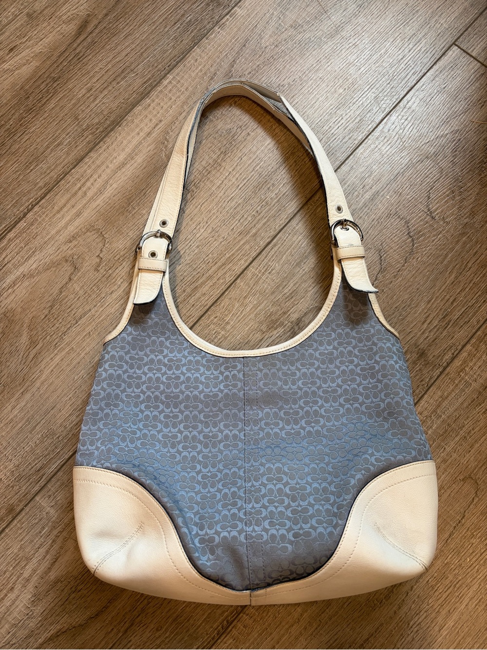 Baby Blue Coach Soho Leather Handbag